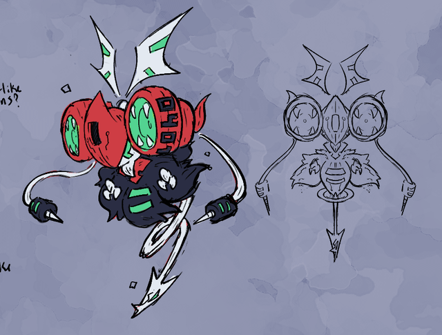 Kasonar, a Cyber-type for my Mon-Tamer project called Datafighters