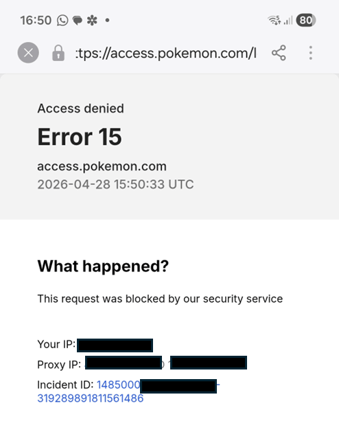 Help in linking PG account to Pokemon Trainer Centre