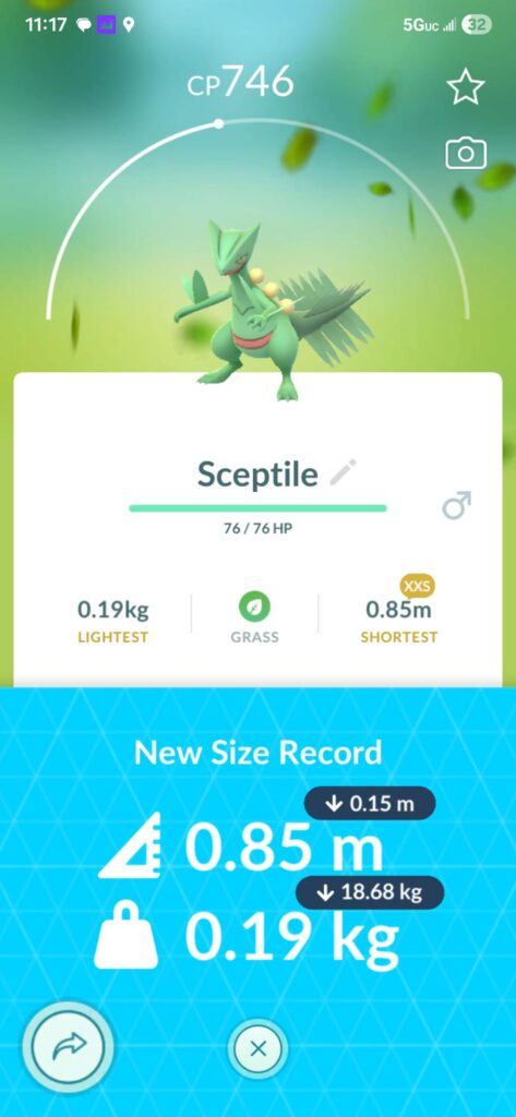 Is this a glitch or this Pokemon is really this light? 🤔