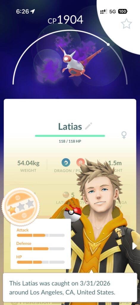 Purify Latias or keep shadow?