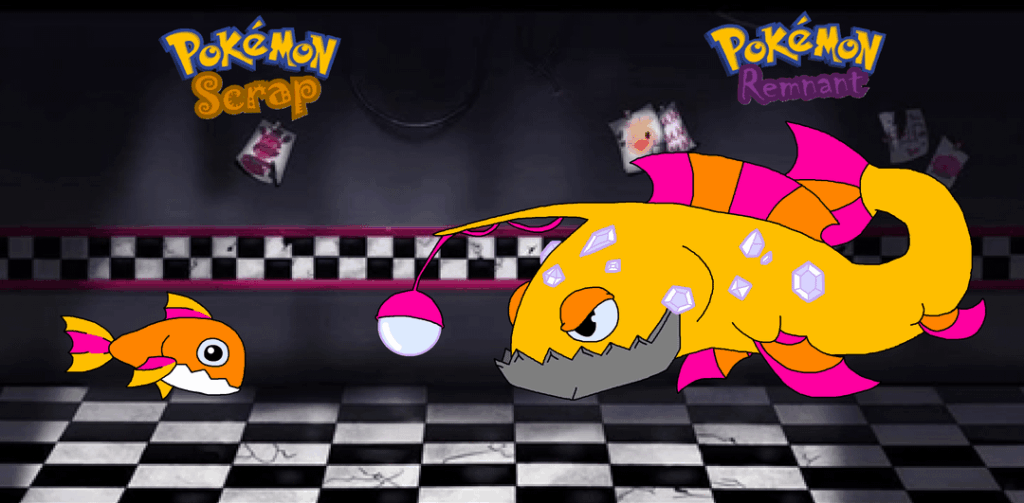 Day 4 of the FNAF-inspired fakedex - The sea Pokemon
