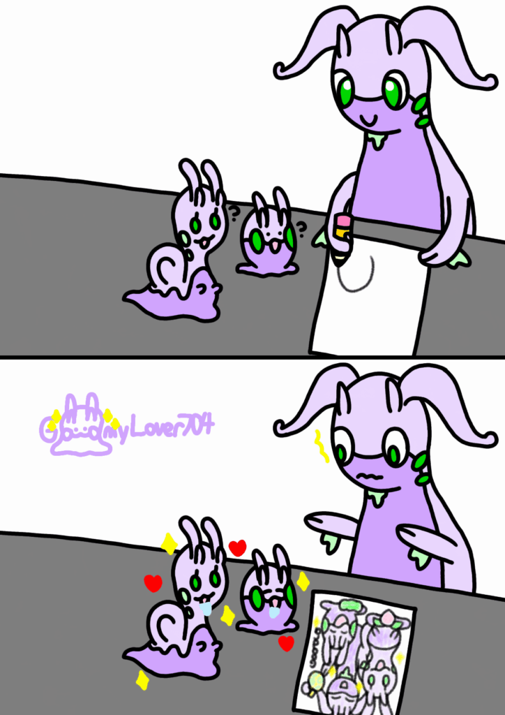 [OC] Goodra the artist 🎨
