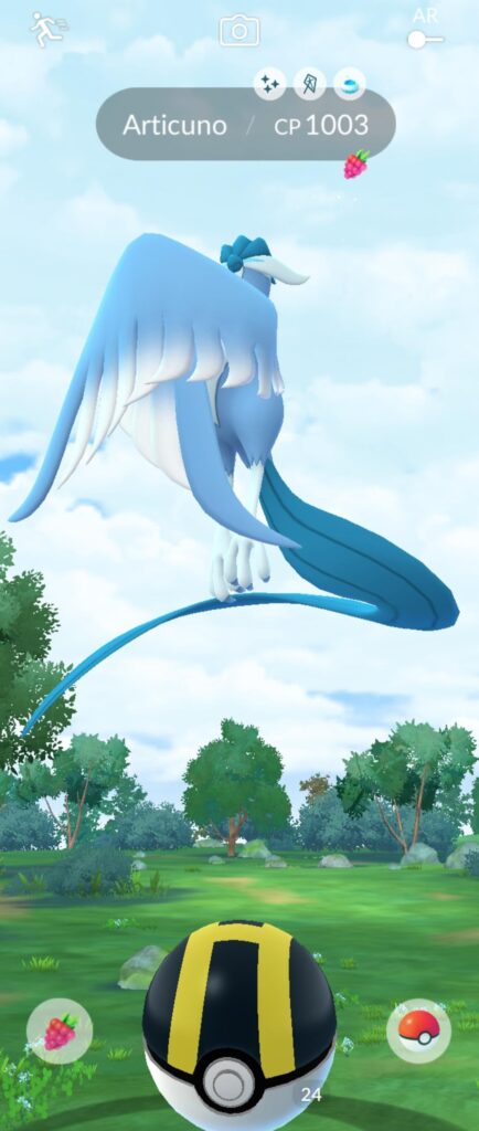 Just caught shiny galarian articuno thanks to a critical capture when I had 3 balls left