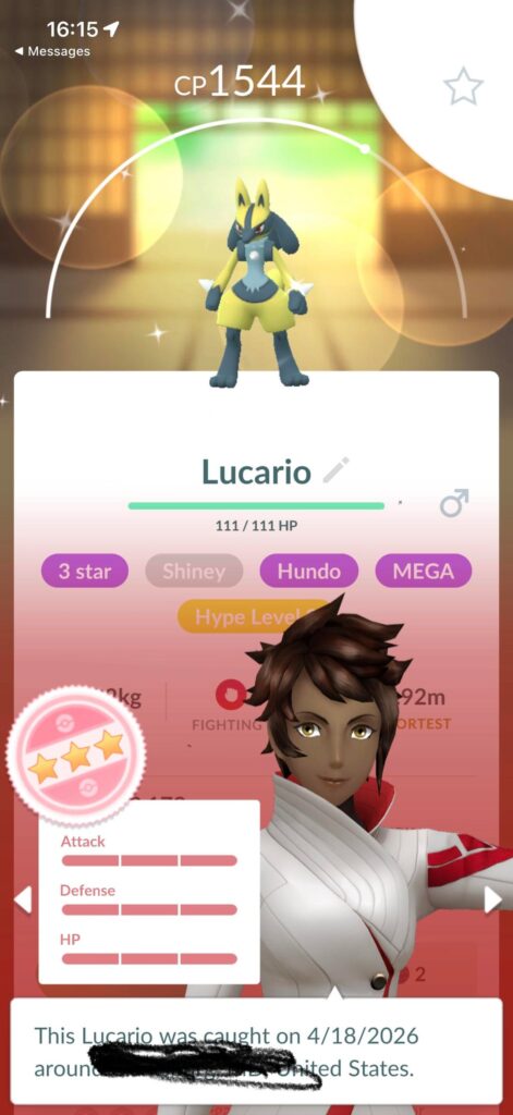 Did I win the Lucario event?