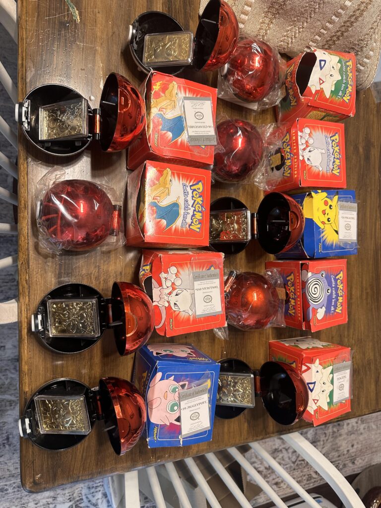 1999 pokiballs 23K gold cards