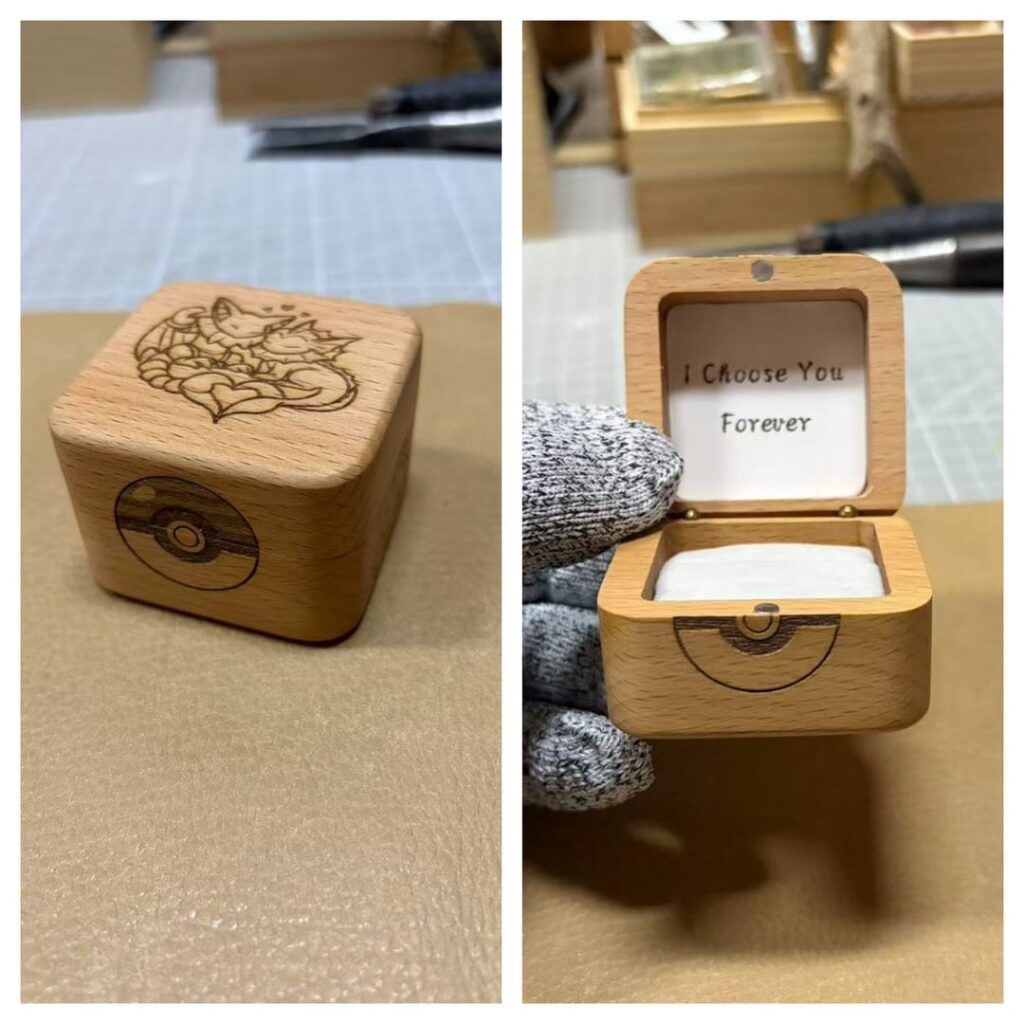 [OC] Here's another custom Pokemon-themed ring box I made. How do you like it?
