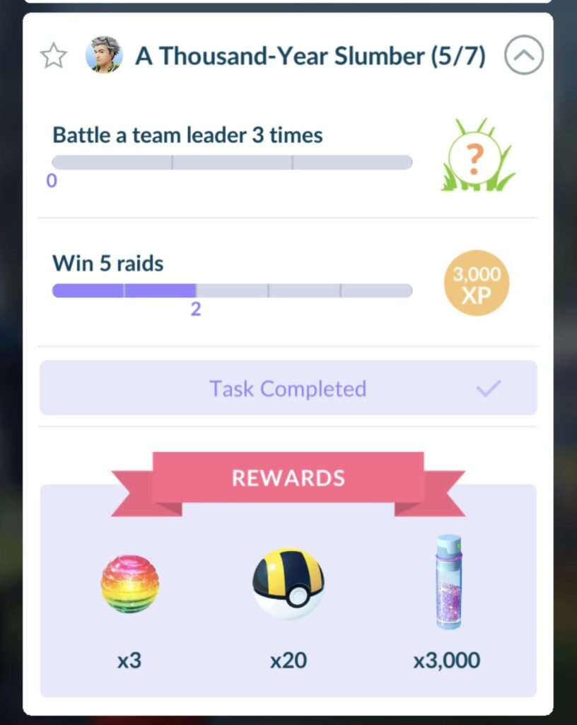 Research task not counting?