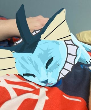 I poorly turned my cat into vaporeon