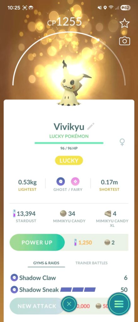 my partner and I happened to get lucky trade Mimikyu's so we named them after each other