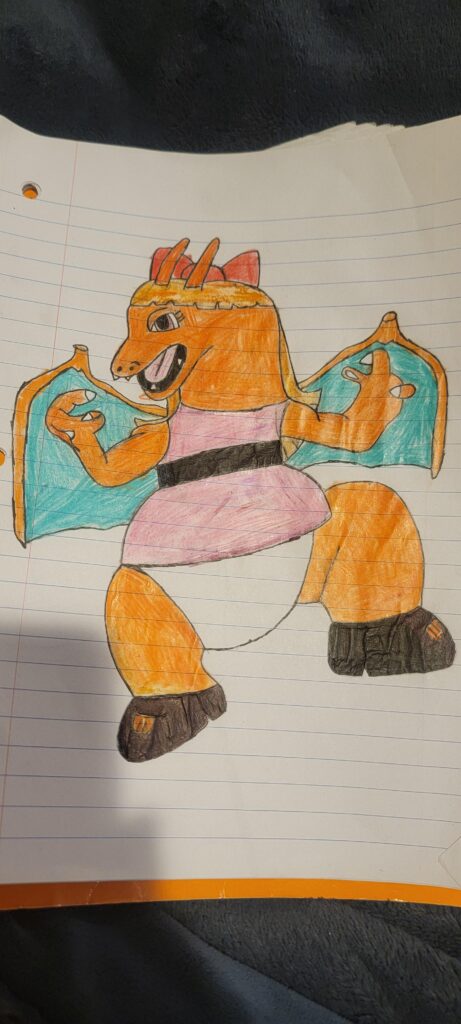 APRIL FOOLS DAY JOKE: Blossom from powerpuff girls but turned into a Charizard