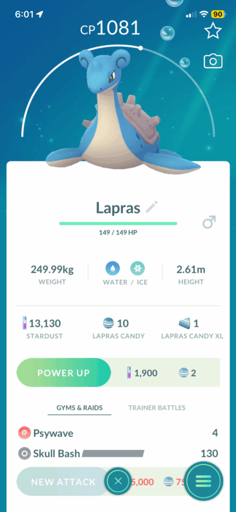 Which Lapras is more Stronger, which should I keep?