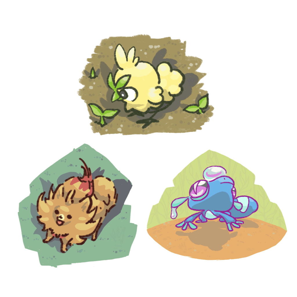 [OC] I Drew the Winds and Waves Starters!