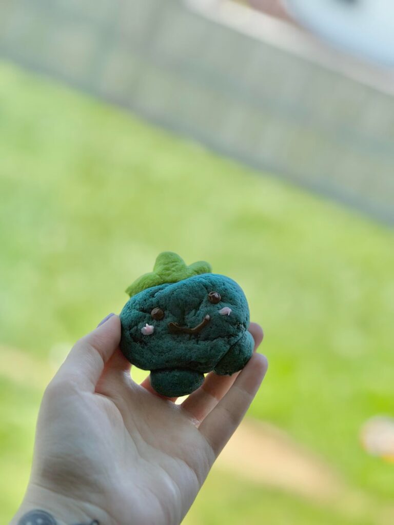 Made some vanilla and blueberry Oddish cookies just for fun!