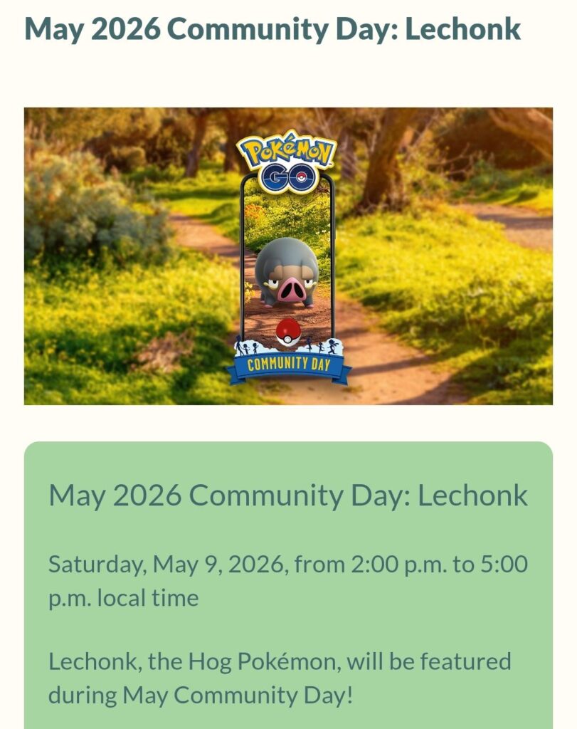 I hate to complain, but why Lechonk, Niantic? I see one literally every day and have been for months. I'm sick of it and I wanna punt it like a football.