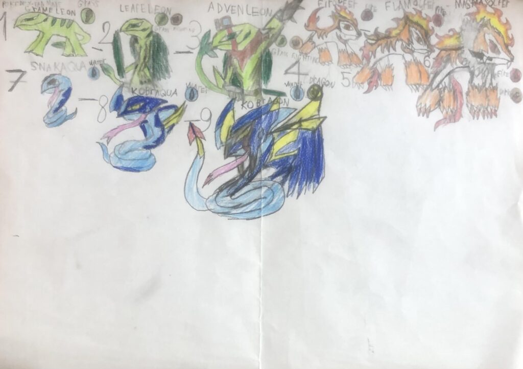I finally finish my starter pokemon