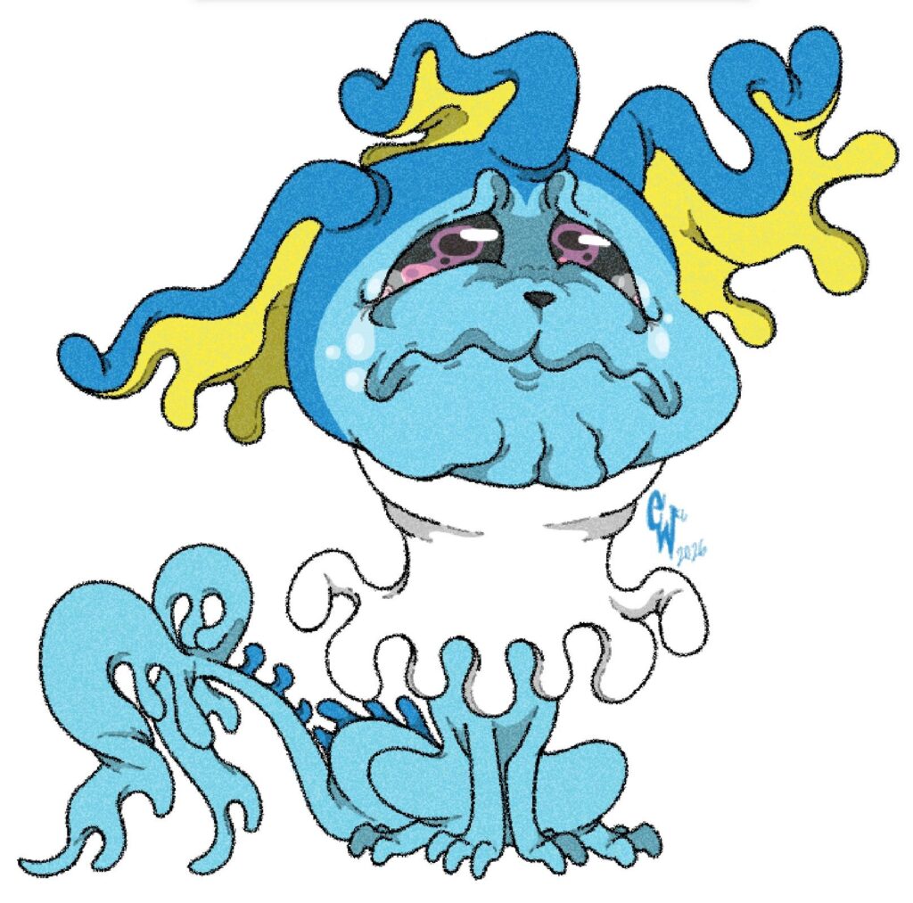 The most miserable Vaporeon I've ever drawn.[OC]