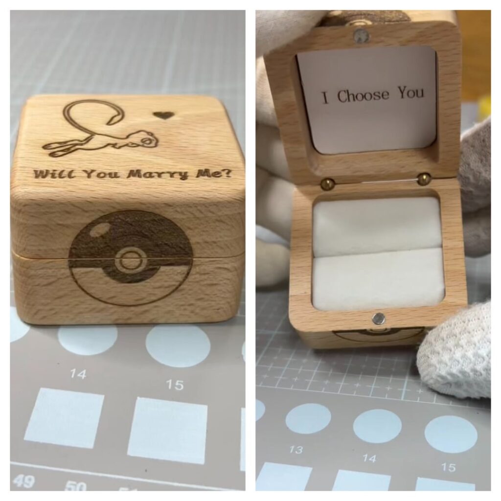 I made a custom Pokémon-themed ring box for a Redditor, and it took me ten days