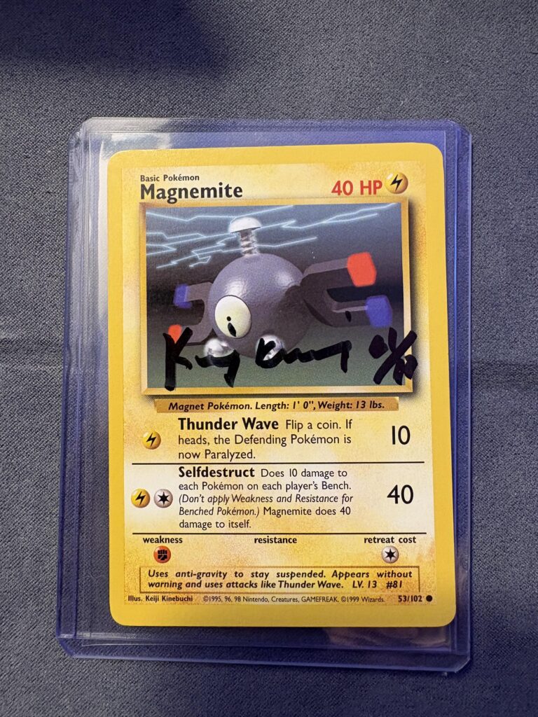 Signed Keiji Kinebuchi card - out of old autograph Collection.