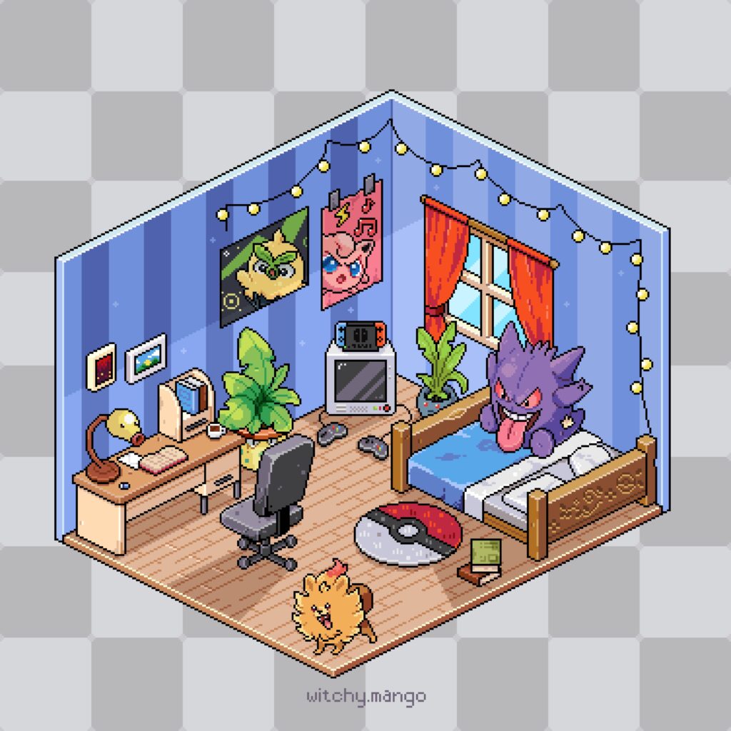 Latest isometric Pokémon room I made