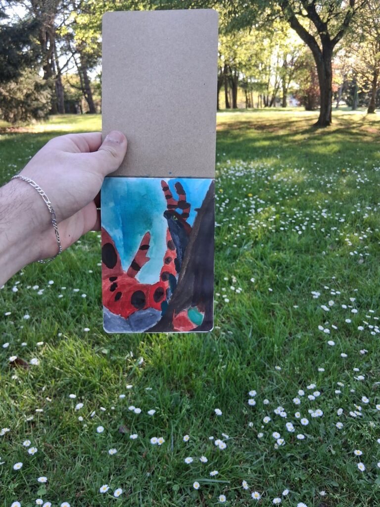 [OC] Scolipede and first acrylic paint