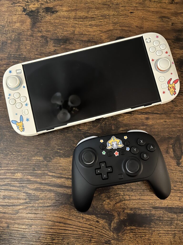 New stickers on my switch and pro controller !!