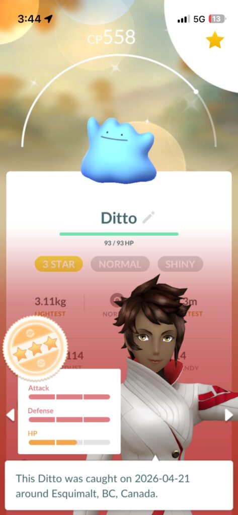 Shiny Ditto out of nowhere! How rare is this??