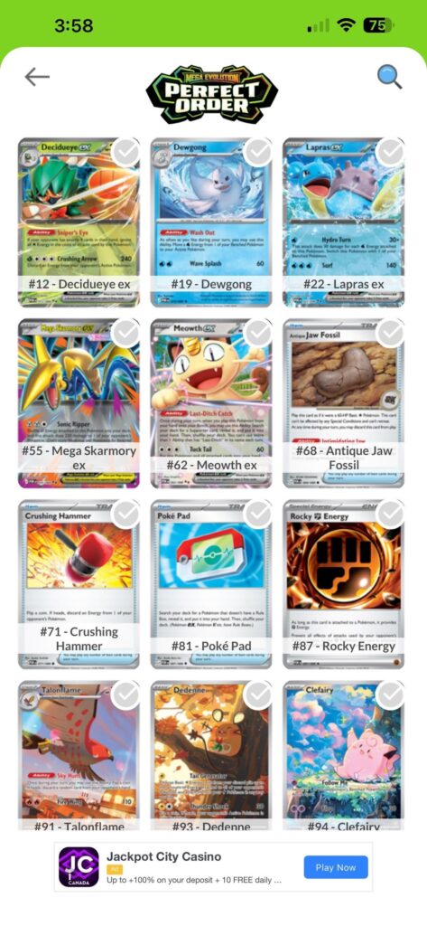 Odds of packing these cards?