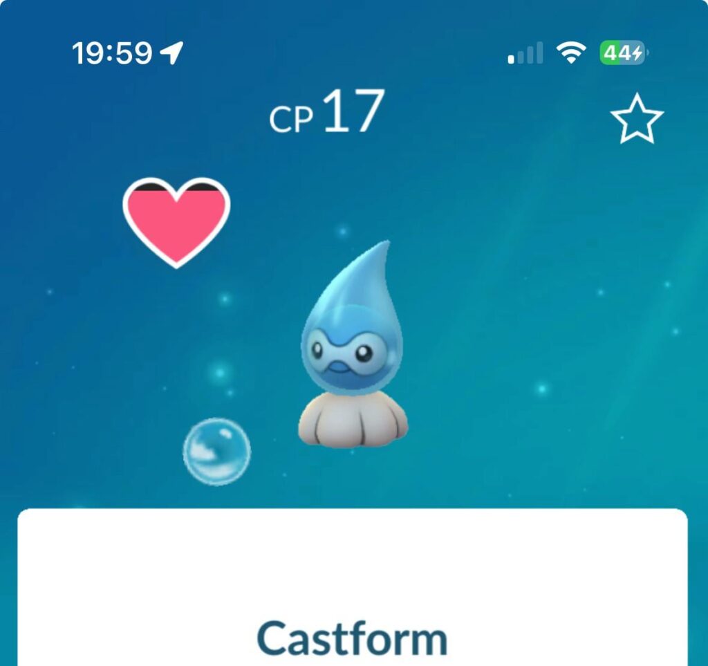 Castform spawning in the wrong weather??