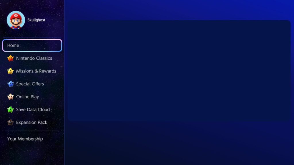 The Nintendo Switch Online App on the Switch has been updated with a Mario Galaxy Theme!