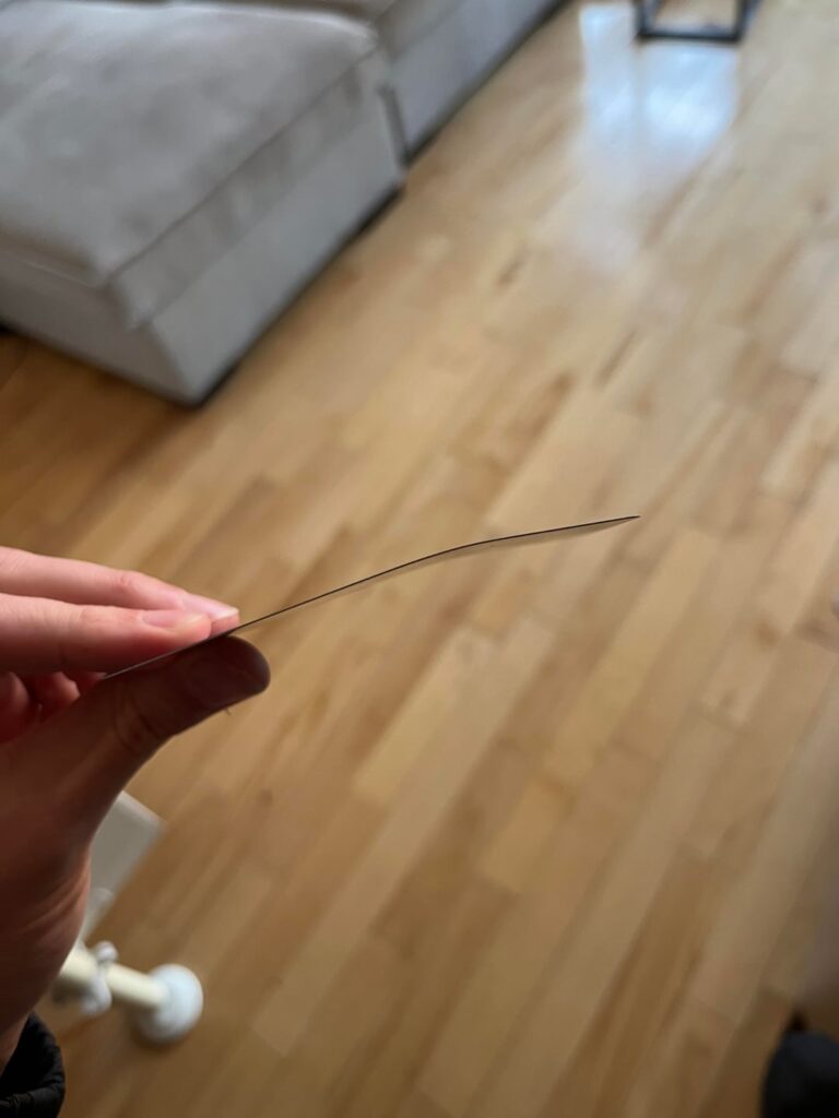 eBay seller elastics card vertically during shipping