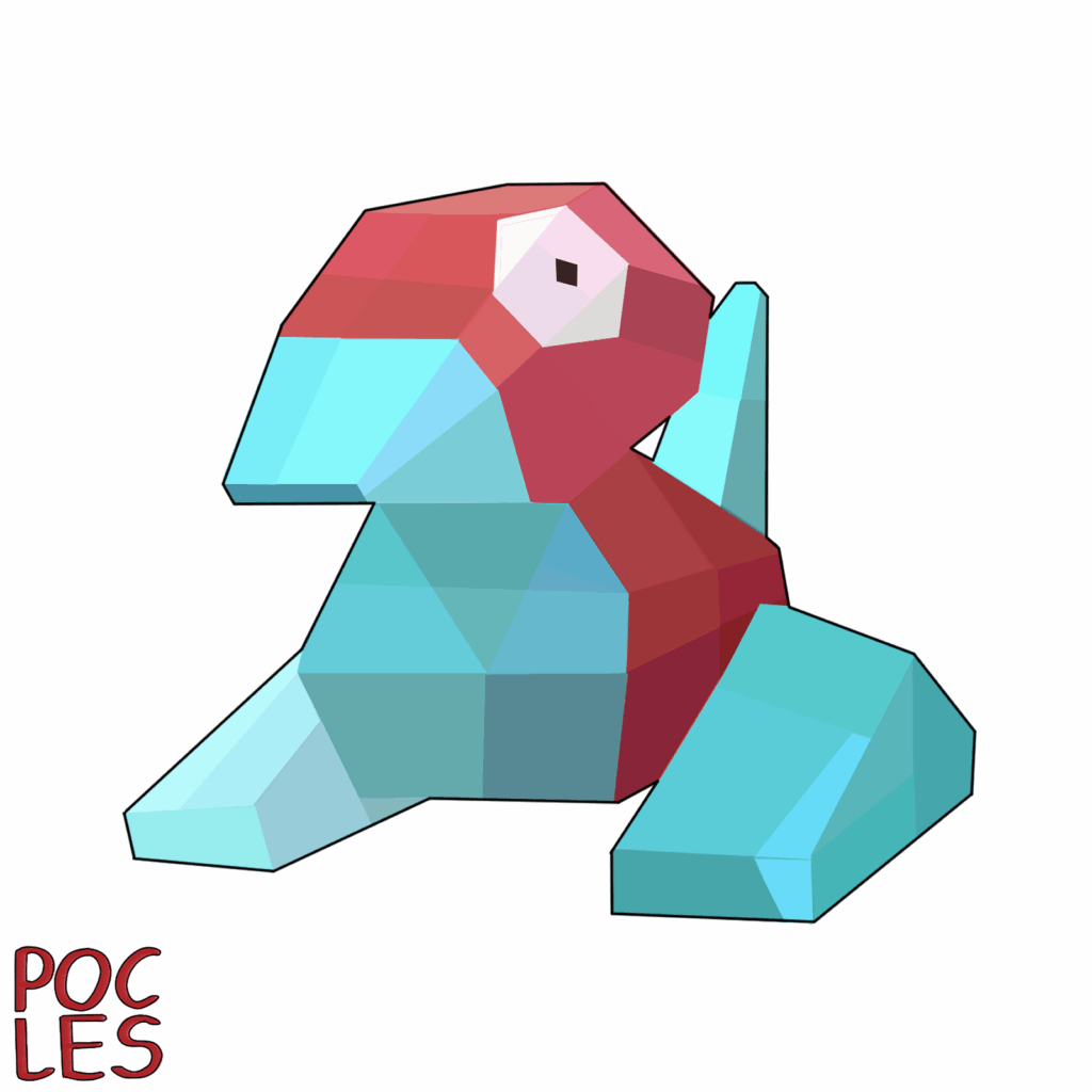 [OC] porygon in my artstyle!