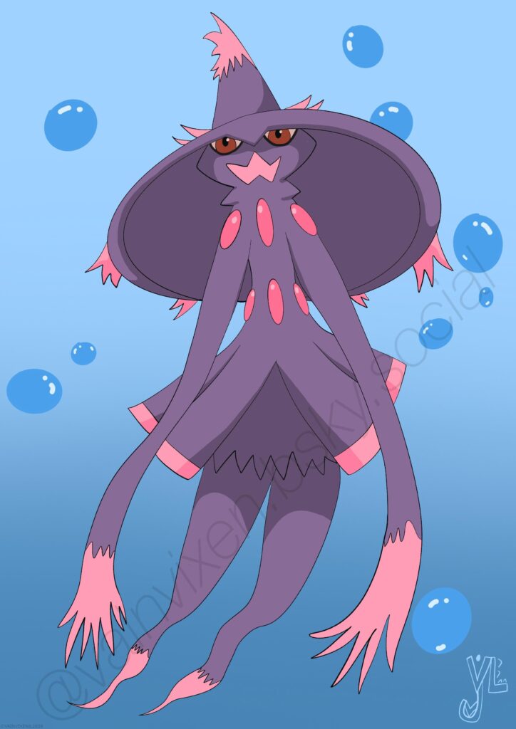 Fan Art of Mismagius as an Anthro ~~ Art by me @vainvixen202