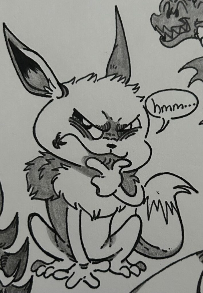 suspicious vee.(my art)