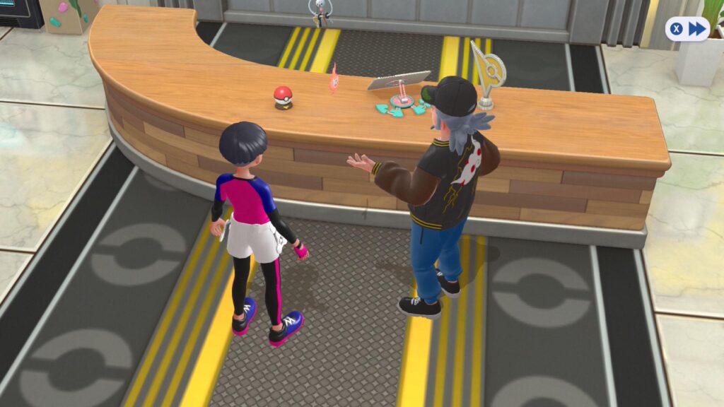 In pokemon champions for basically every cutseen your A poseing