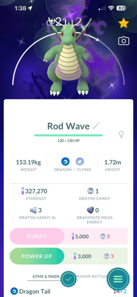 Shiny Shadow Dragonite Help