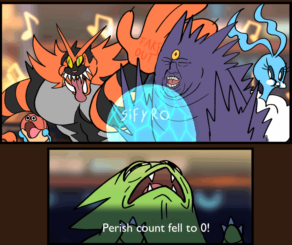 Drew my 3rd of Pokemon Champions... I don't think I wanna keep playing :')