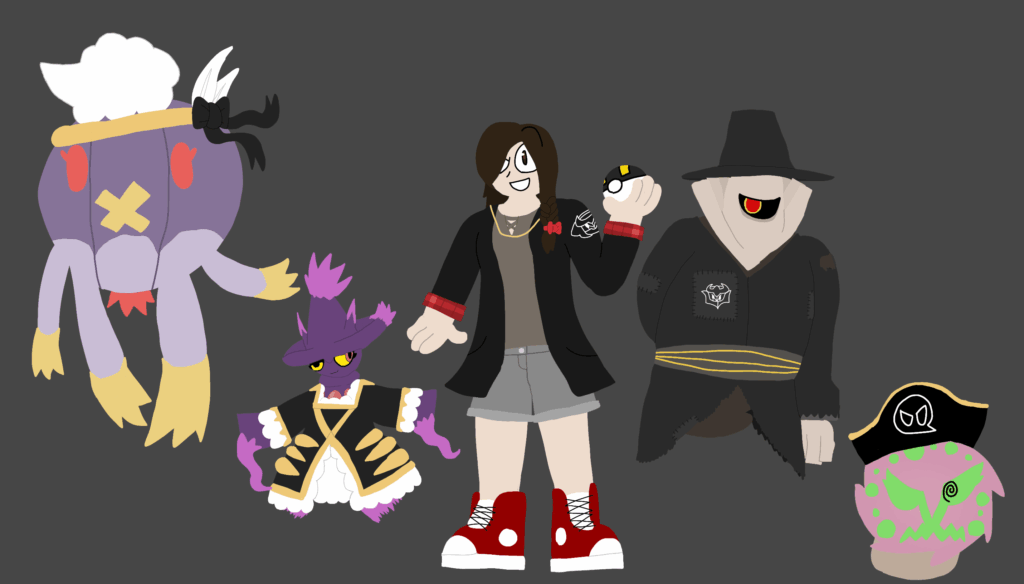 Leana and her Pokemon (OC)