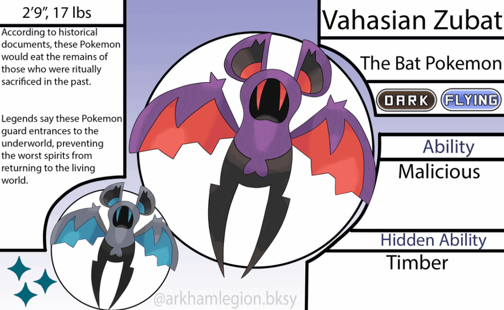 All Regional Variants/Evolutions In The Vahas Region