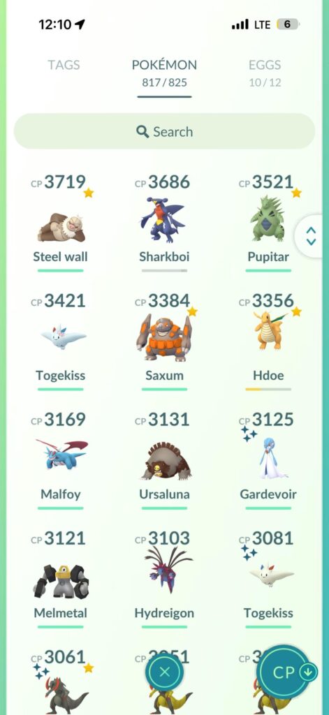 These are my top Pokémon anyone I should invest it just to have better overall raiding I’m f2p and don’t play a ton just picked it back up after about a year