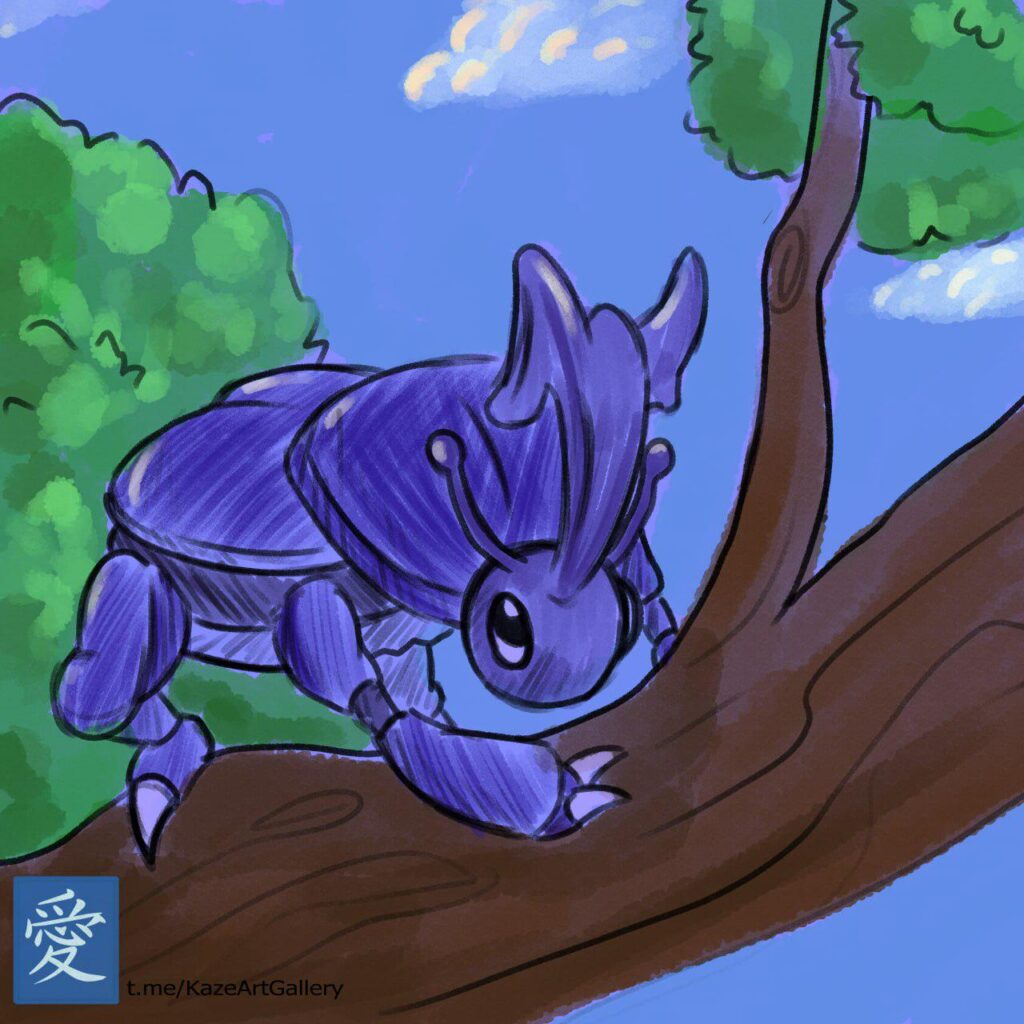 Hi, someone asked me for a Heracross, and well, I had some time so I made it, I hope they see it uwu What do you think? I've gone for a more realistic style.