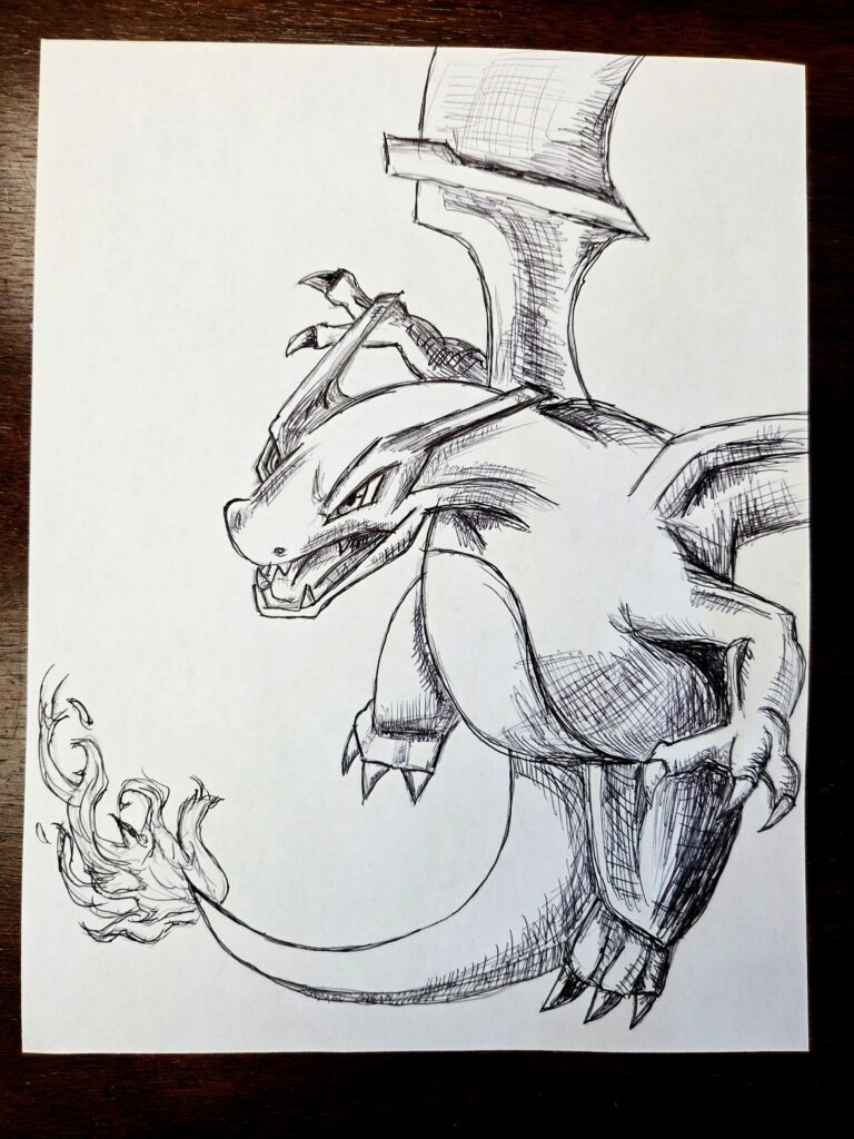 Sometimes, we sketch at work when it's slow...