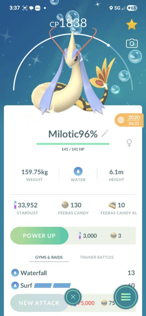 Yay or nay for the color of the shiny milotic ?