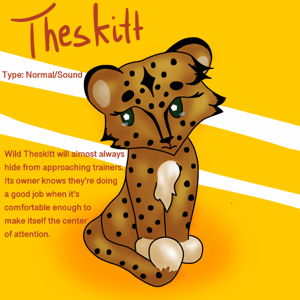 Working on Fakemon inspired by my OCs (I also made a new type)