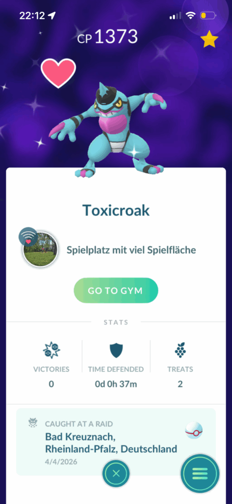 My friend said shiny Toxicroak matches my vibe 😭✌️