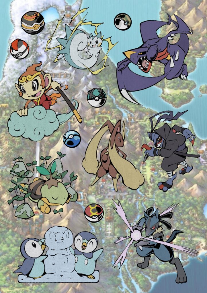 I drew some Pokémon of the 4th gen! It is told to have the best designs, what do you think?
