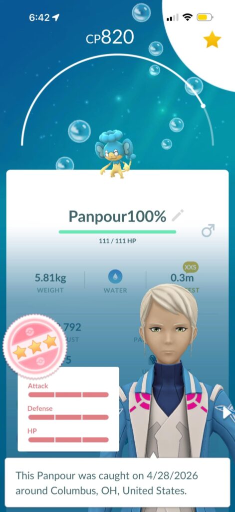 Hundo xxs Panpour to go with my nundo Panpour. Caught only 14 days apart, only ever caught 54 Panpours total. Also today hundo Honedge from raid and shadow dratini that will hundo if I purify. Do I purify or keep as shadow??