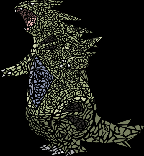 My Tyranitar Mosaic Art!!