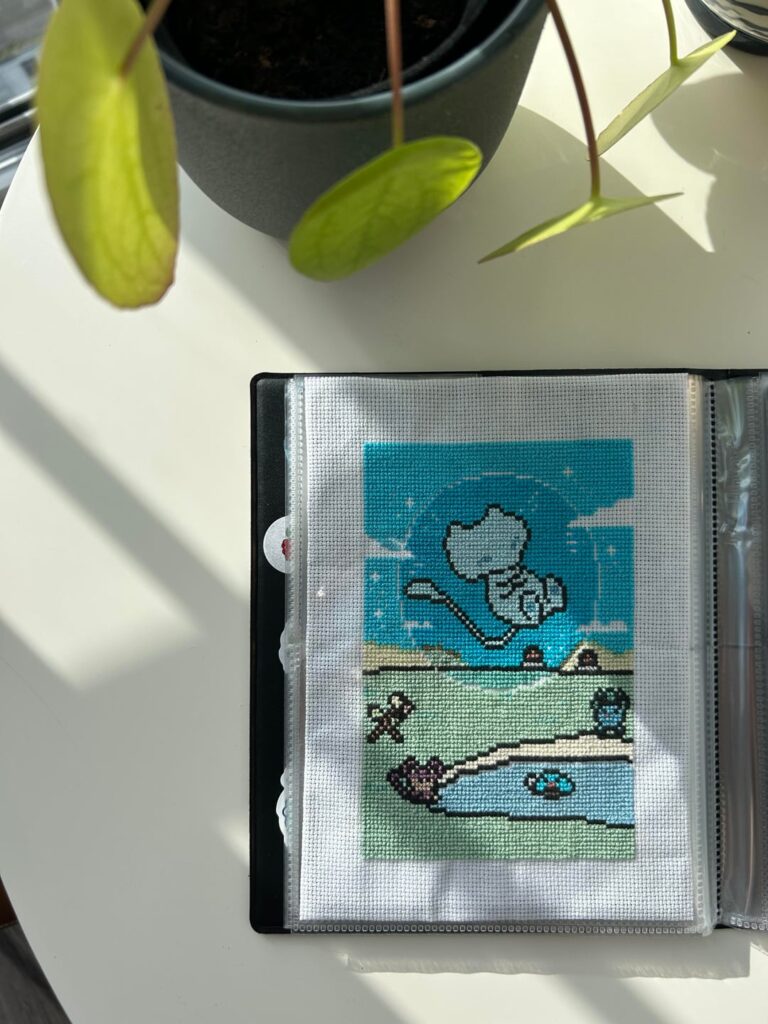 Hand stitched Bubble Mew 🫧