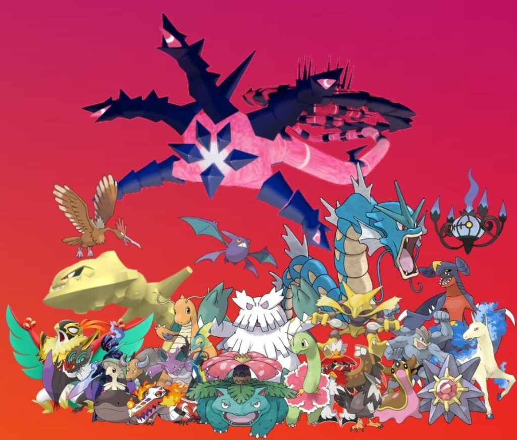 Technically not art but it's all the pokemon from all my teams!