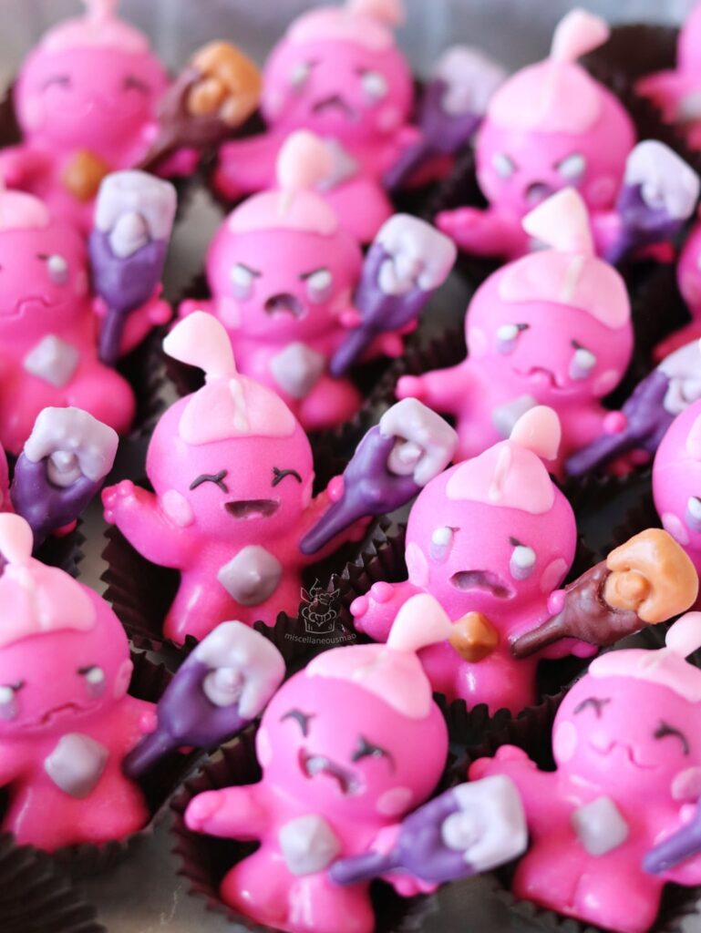 I made Tinkatink chocolates for Community Day